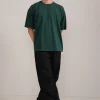 2_b00688d9-9eda-4490-8729-213a98996544 CLUSTR Bottle Green Boxy T- Shirt