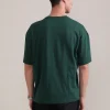 DON_TFEAR_DOITANYWAY_3_6f9f0f46-6344-43a8-b750-33c92616d451 CLUSTR Bottle Green Boxy T- Shirt