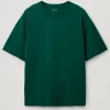 Untitleddesign_92_c97d50ec-9324-417d-b4b6-f8fb69b8d07b CLUSTR Bottle Green Boxy T- Shirt